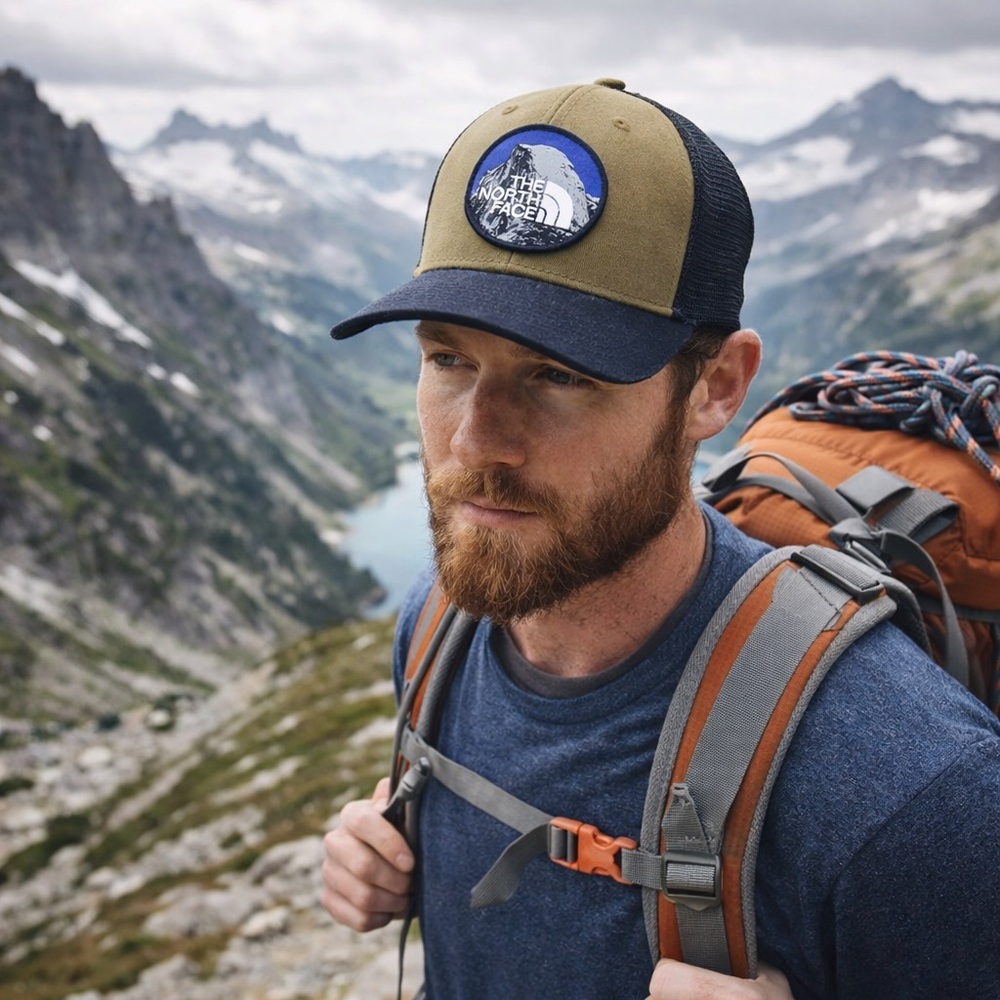 North Face Men's Olive/Black Mudder Military Trucker Style Hat